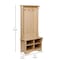 Flash Furniture Paisley 31.5in. Wide Hall Tree w/Bench, 3 Single Storage Hooks, and 4 Lower Storage Cubbies NAN-FY-HY-HT06-WTHWD-GG - alternate 5